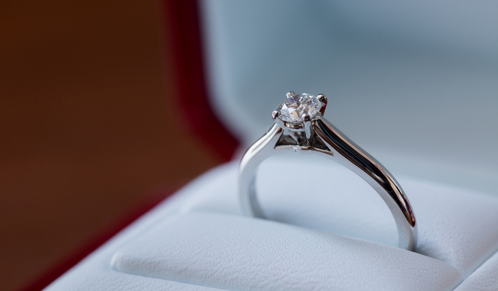 18k Gold Labradorite Gemstone Pear Drop Ring | Semi Precious Crystal