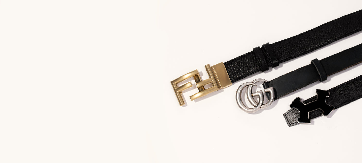 designer belts: Gucci Fendi Hermes