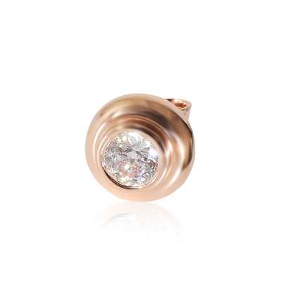 myGemma GIA Certified 0.22ct Pink Round Diamond Stud Earring (14K Rose Gold) fv