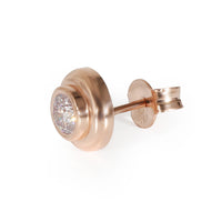 Round Cut Diamond Stud Earring in 14K Rose Gold (0.22 CT Fancy/SI1)