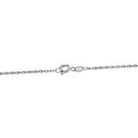 BRAND NEW Created Sapphire Pendant in Sterling Silver with Chain 14mm