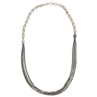 BRAND NEW  Two Toned Necklace in Sterling Silver MSRP 4,675