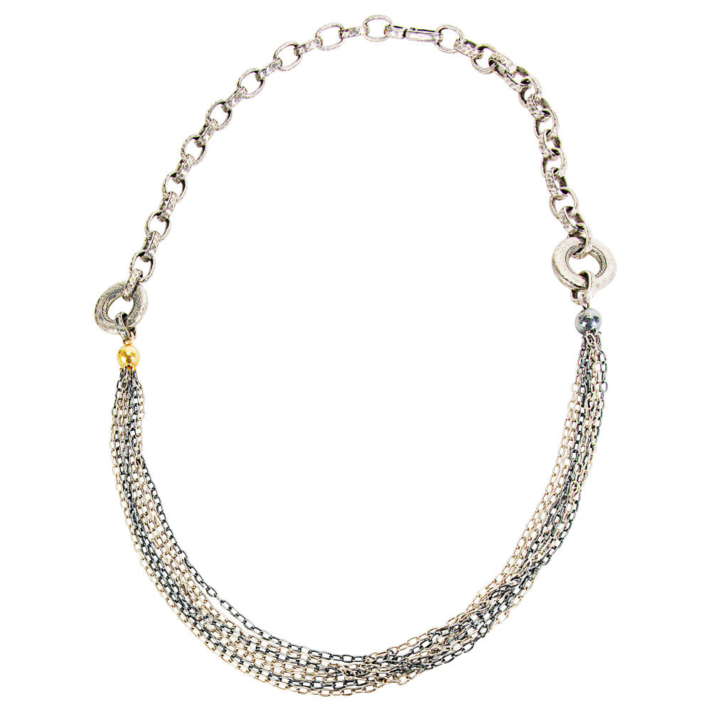 BRAND NEW Gurhan Chain Necklace in Sterling Silver MSRP 4,325