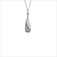 Stainless Steel Ricamo Necklace Pendant in Sterling Silver MSRP 520