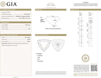 GIA Certified 1.00 Ct Triangle cut I SI2 Loose Diamond