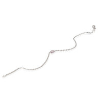 myGemma GIA Fancy Intense Purplish Pink Pear Diamond Bracelet in 14K White Gold 0.18 Ct pv