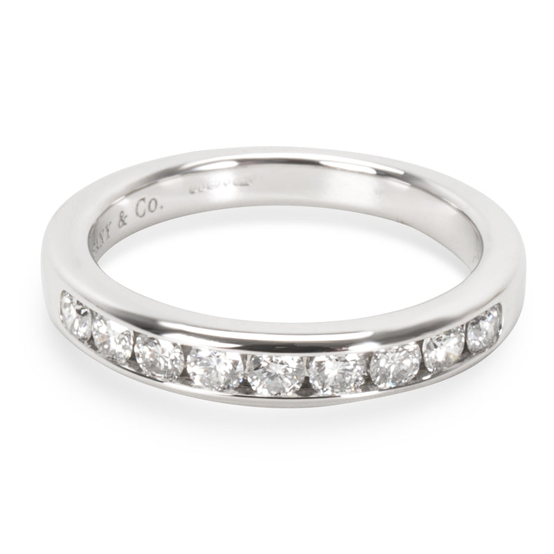 Channel Set 9 Diamond Wedding Band in Platinum, 1/3 Ctw