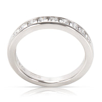 Channel Set 9 Diamond Wedding Band in Platinum, 1/3 Ctw