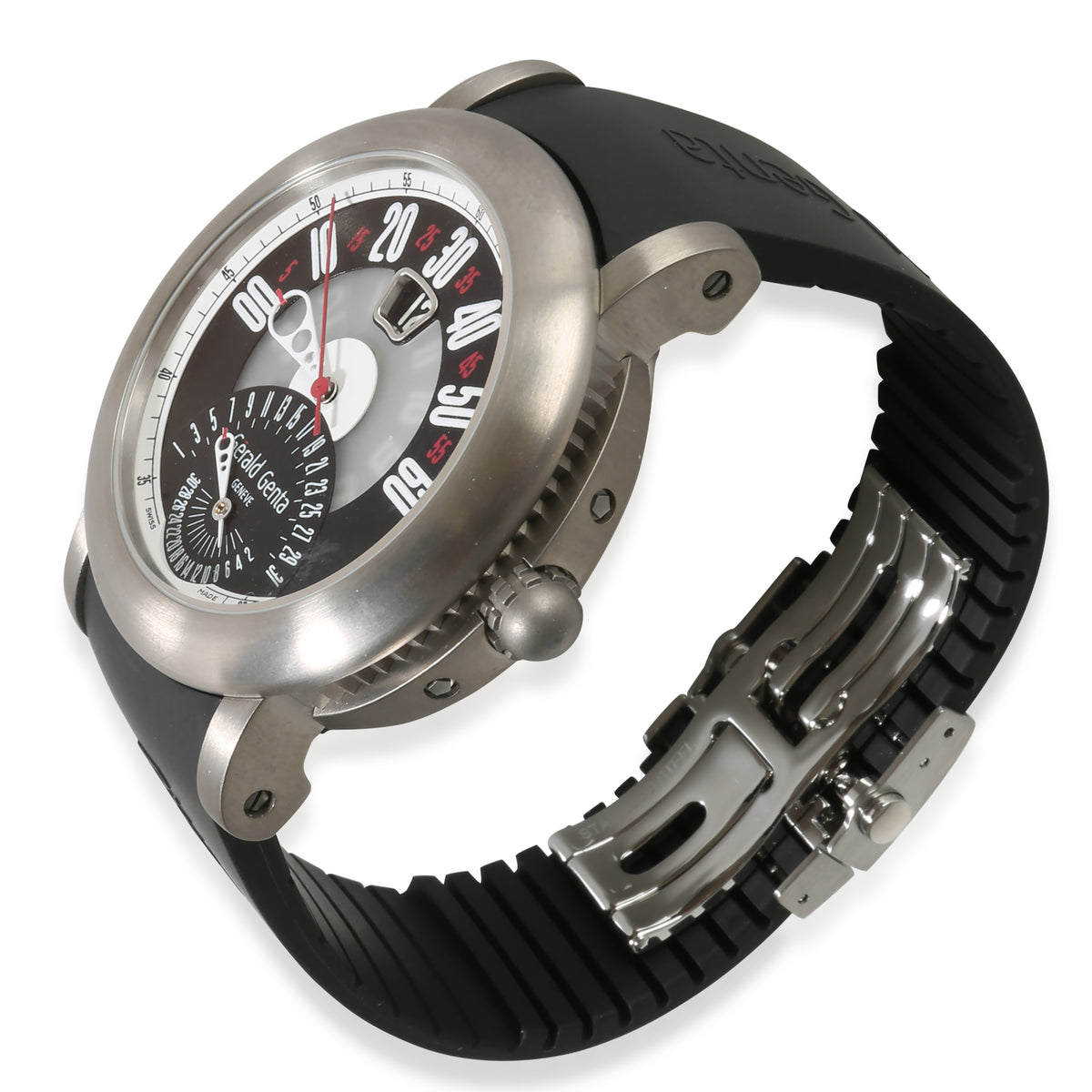 Gerald Genta Arena Bi Retro Sport BSP.Y.80.263.CA.BD Men's Watch in  Titanium lv