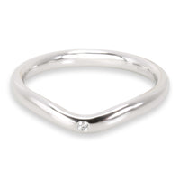 Elsa Peretti Curved Diamond Band in Platinum 0.01 Ctw