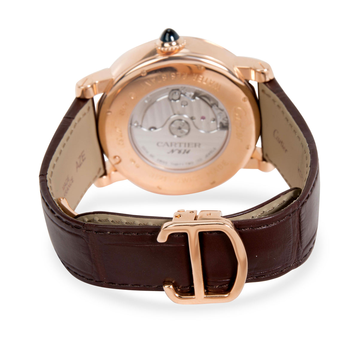 Cartier Rotonde Annual Calendar W1580001 Men's Watch in 18kt Rose Gold
