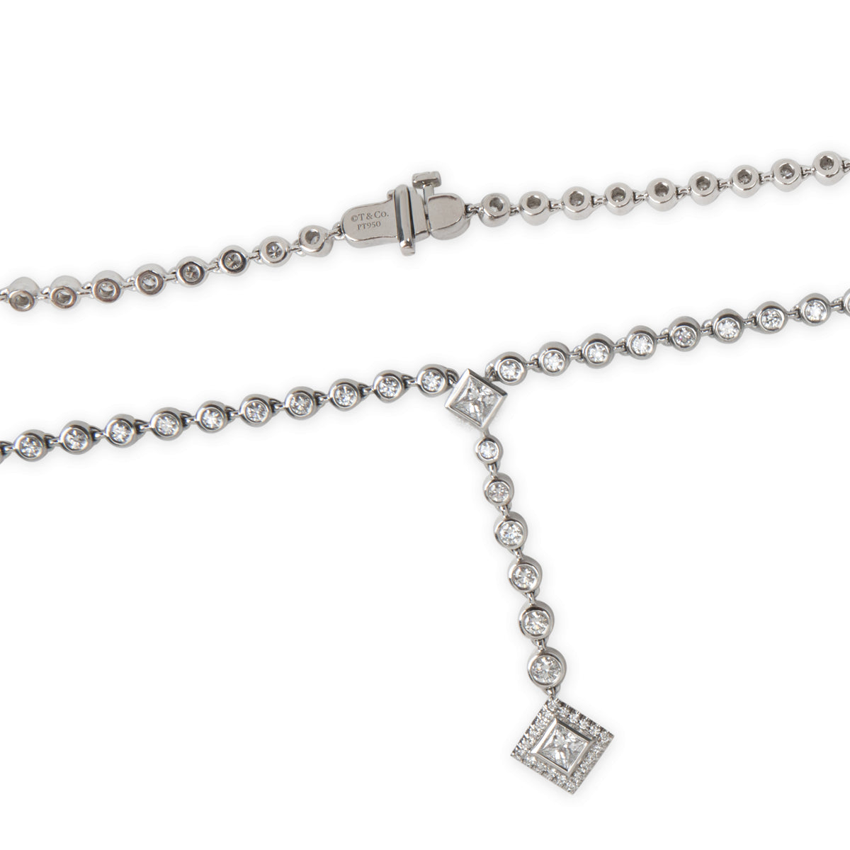 Grace Necklace in Platinum, 4.10 Ctw