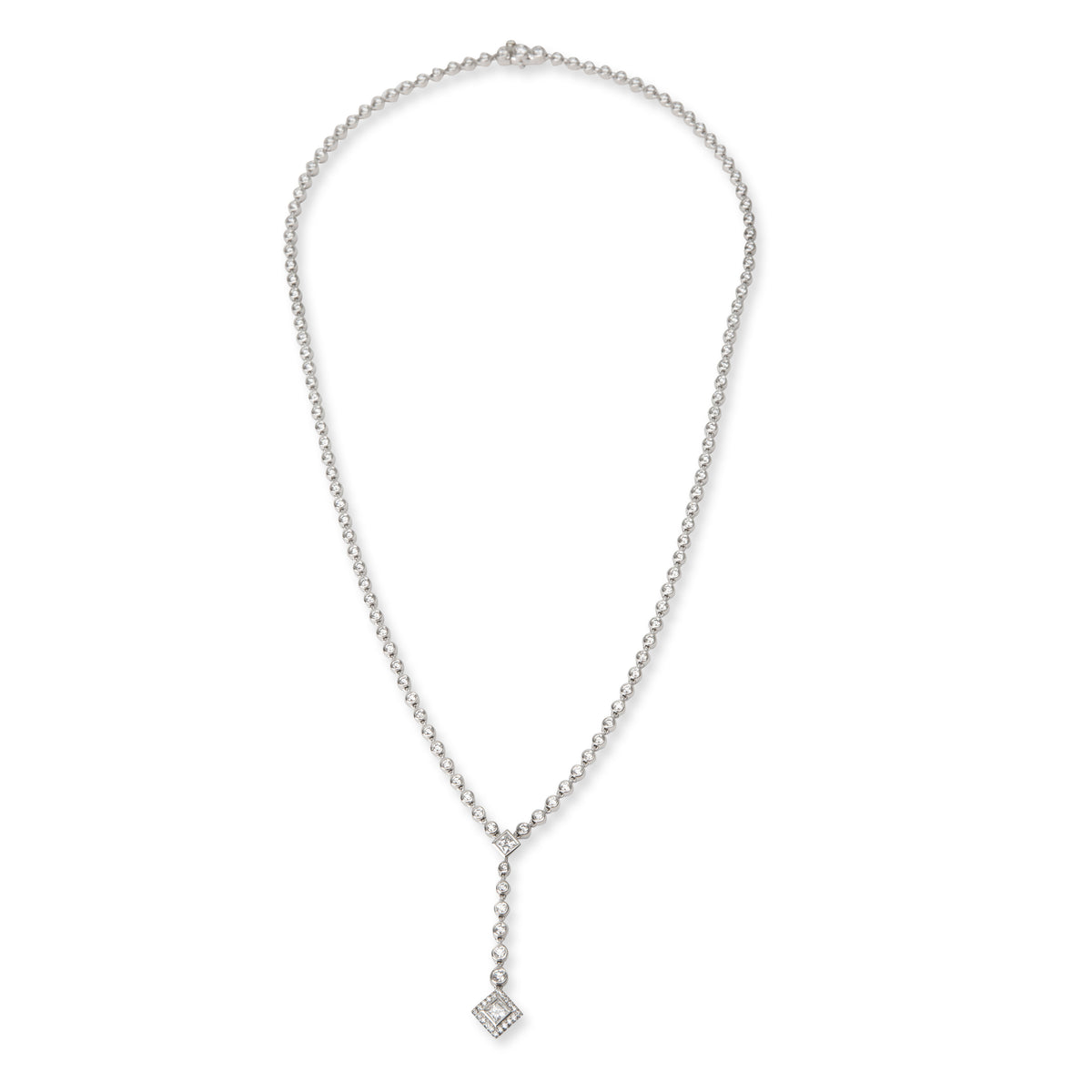 Grace Necklace in Platinum, 4.10 Ctw