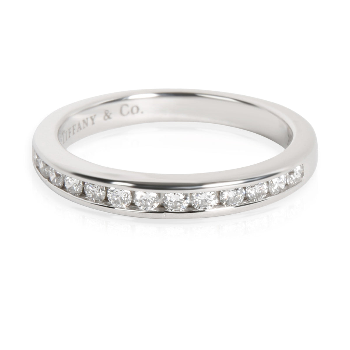 Channel Set 13 Diamond Wedding Band, Platinum 0.24 Ctw