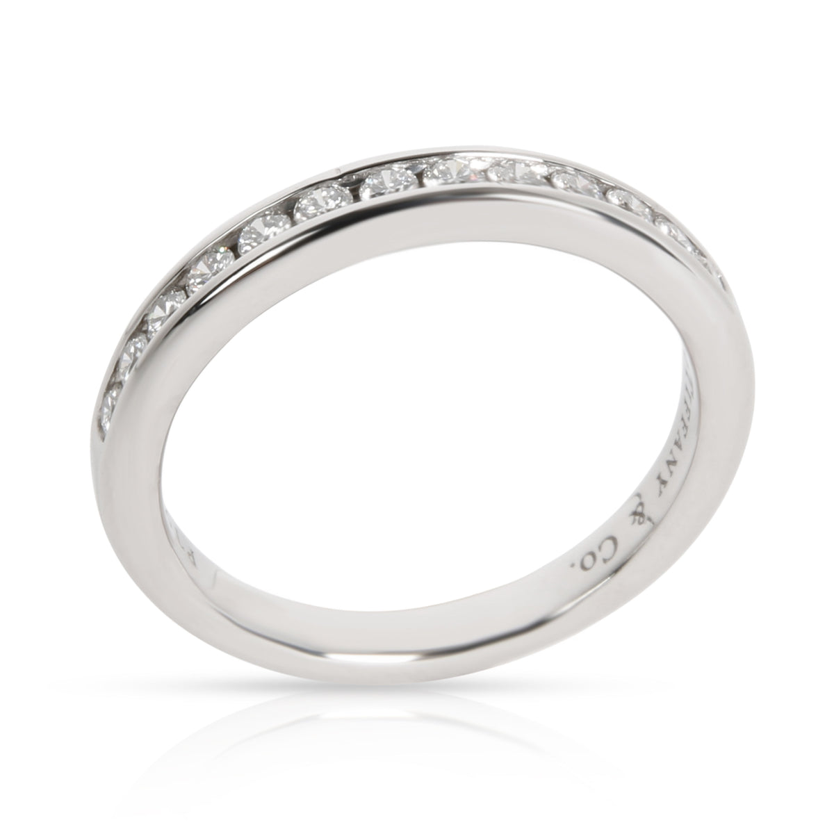 Channel Set 13 Diamond Wedding Band, Platinum 0.24 Ctw