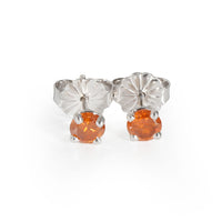 Fancy Orange Diamond Stud Earring in 14K White Gold (0.43 CTW Orange/I2-I3)