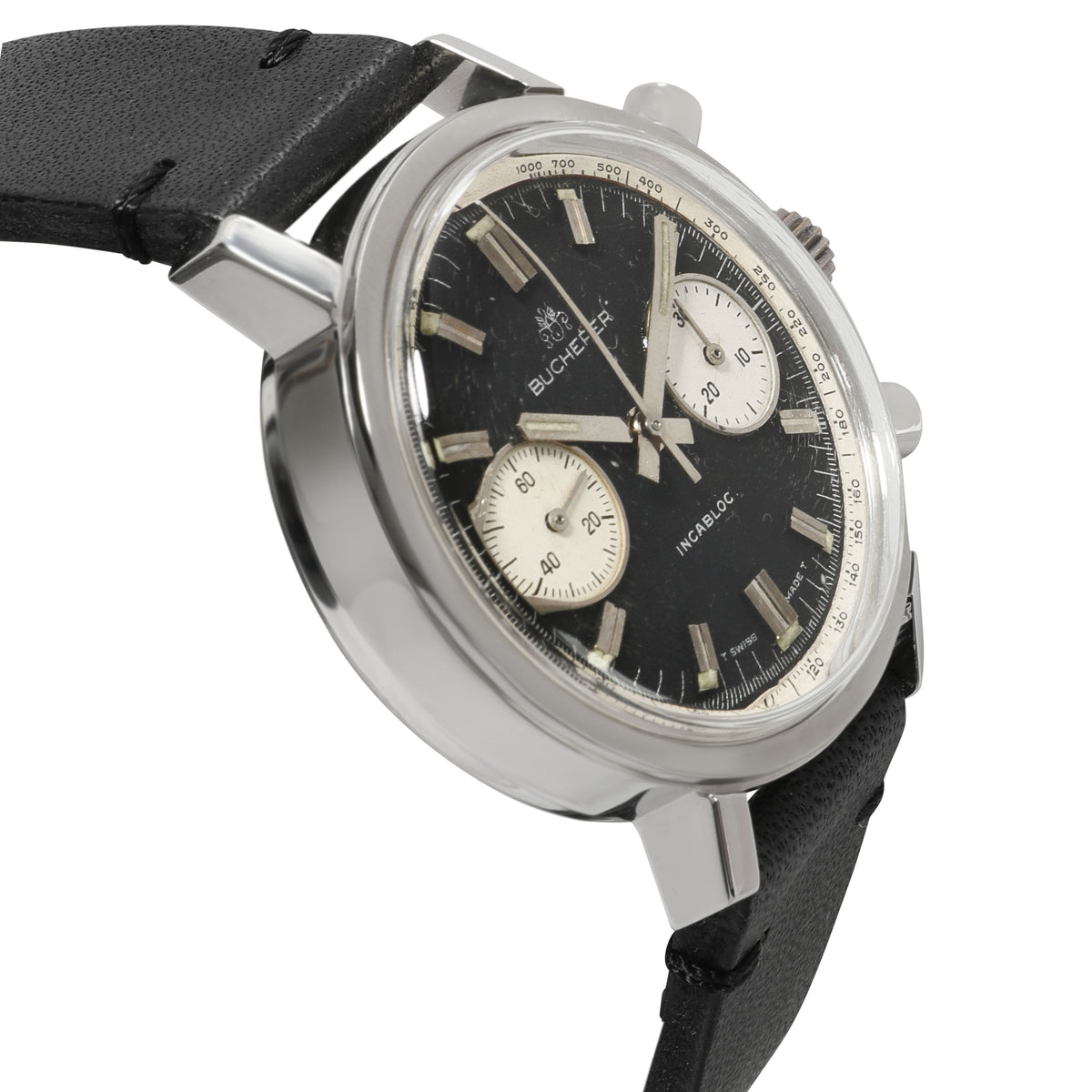 Bucherer Chrono Chrono Men's Vintage Watch in Stainless Steel rv