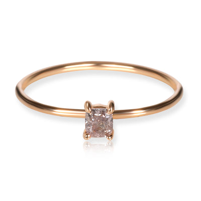 Reimagined Fancy Brownish Purplish-pink GIA Diamond Ring 18kt Gold 0.17ct