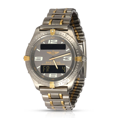 Aerospace F75362 Mens Watch in  Titanium/Yellow Gold