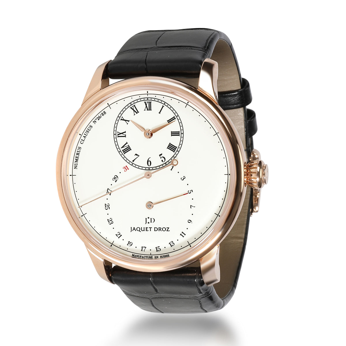 Jaquet Droz Grande Seconde Deadbeat J008033200 Men's Watch in 18kt Rose Gold fv