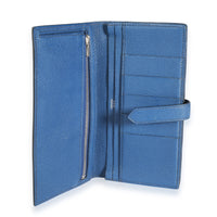 Hermès Bleu Izmir Bleu Saphir Chevre Bearn Wallet PHW Wallet av