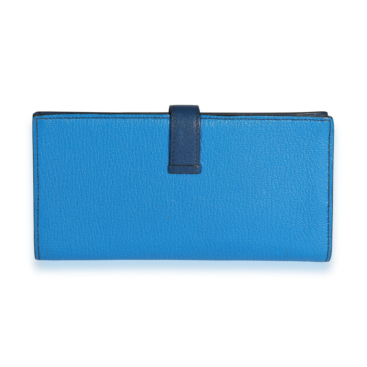 Hermès Bleu Izmir Bleu Saphir Chevre Bearn Wallet PHW Wallet