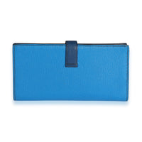 Hermès Bleu Izmir Bleu Saphir Chevre Bearn Wallet PHW Wallet