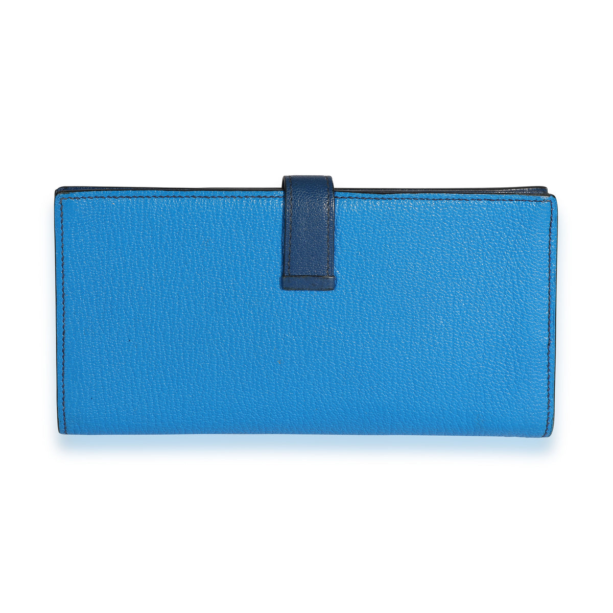Hermès Bleu Izmir & Bleu Saphir Chévre Leather Béarn Wallet PHW