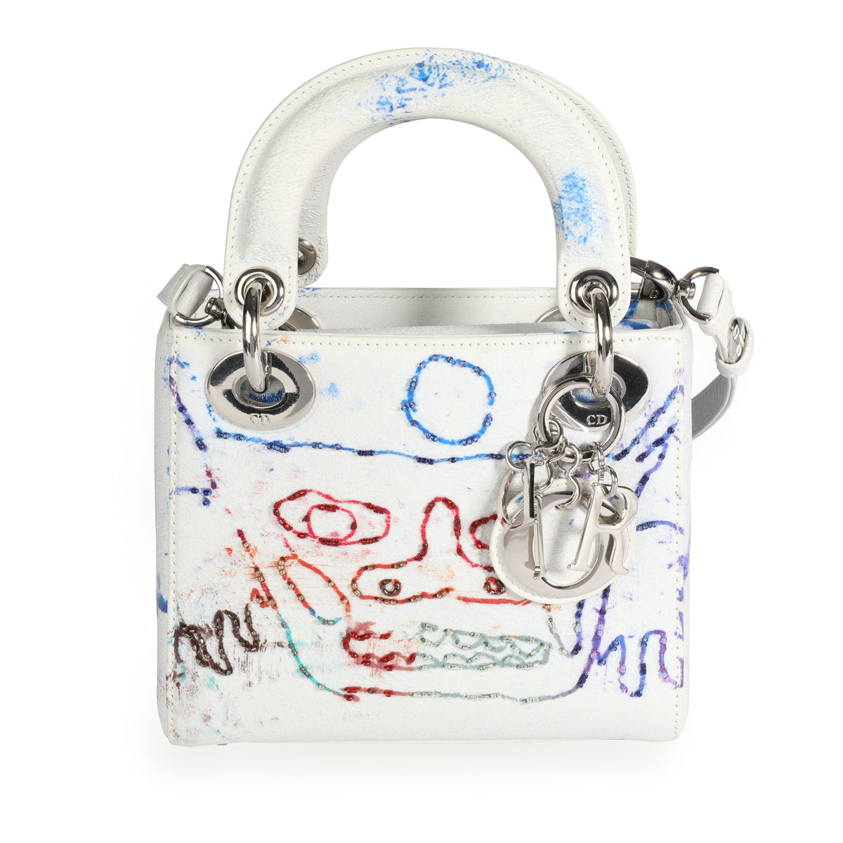 x Spencer Sweeney Limited Edition Multicolor Mini Lady Dior