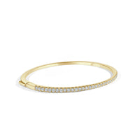 Diamond Bangle in 14K Yellow Gold (1.00 ctw)