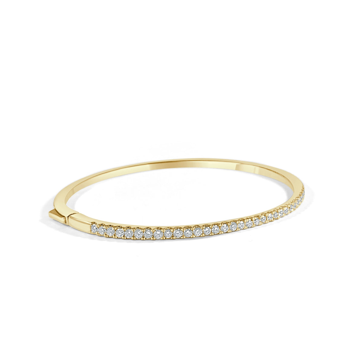 Diamond Bangle in 14K Yellow Gold (1.00 ctw)