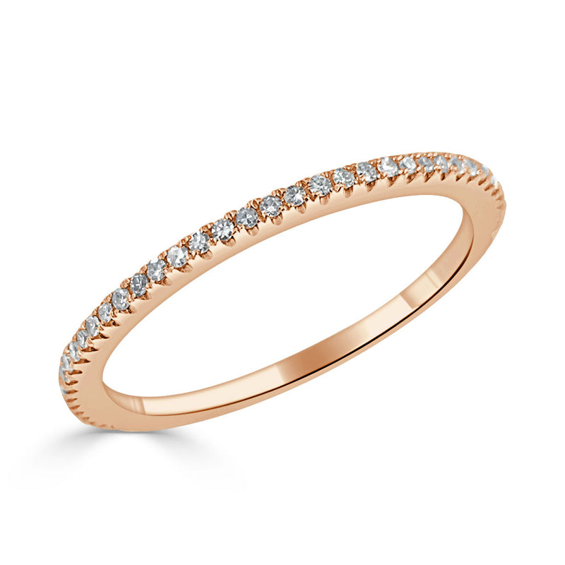 Diamond Eternity Band in 14K Rose Gold, 0.17 Ctw