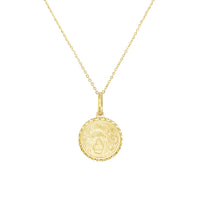 Zodiac Leo Necklace in 14K Yellow Gold