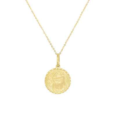 Zodiac Sagittarius Necklace in 14K Yellow Gold