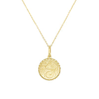 Zodiac Capricorn Necklace in 14K Yellow Gold