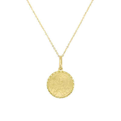 Zodiac Virgo Necklace in 14K Yellow Gold