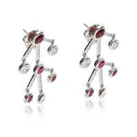 Solange Azagury Partridge Ruby and Diamond Earrings in 18KT White Gold sv