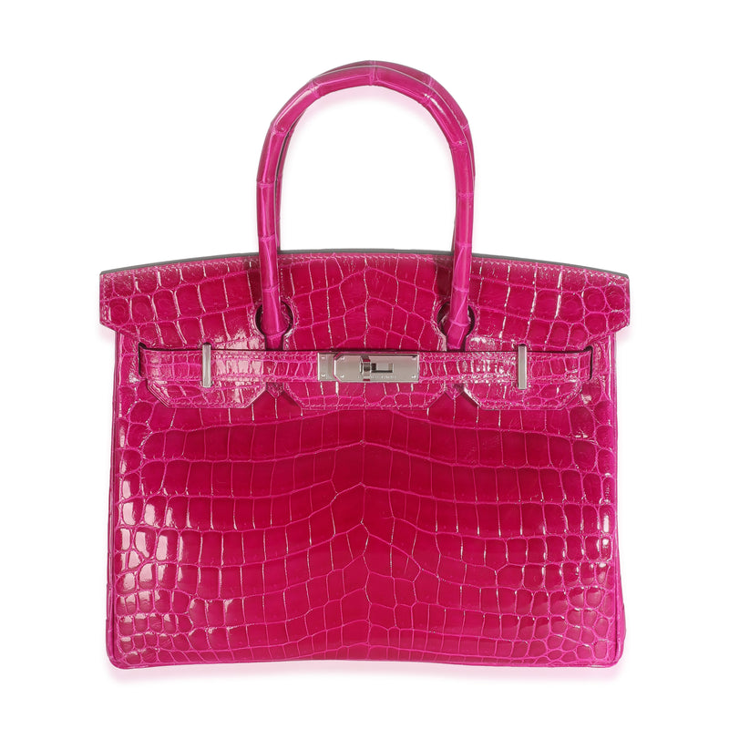 Rose Pourpre Shiny Niloticus Birkin 30 PHW