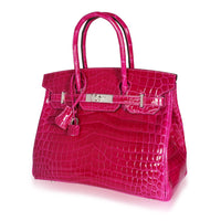 Rose Pourpre Shiny Niloticus Birkin 30 PHW