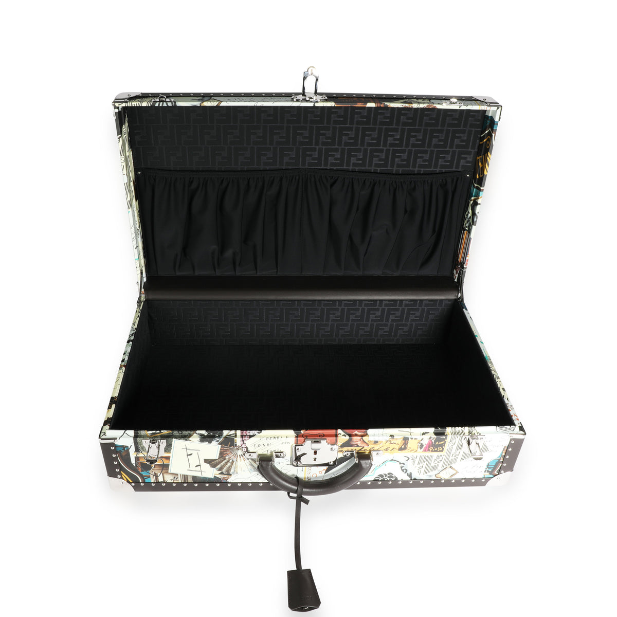 Multicolor Karl Kollage Travel Trunk