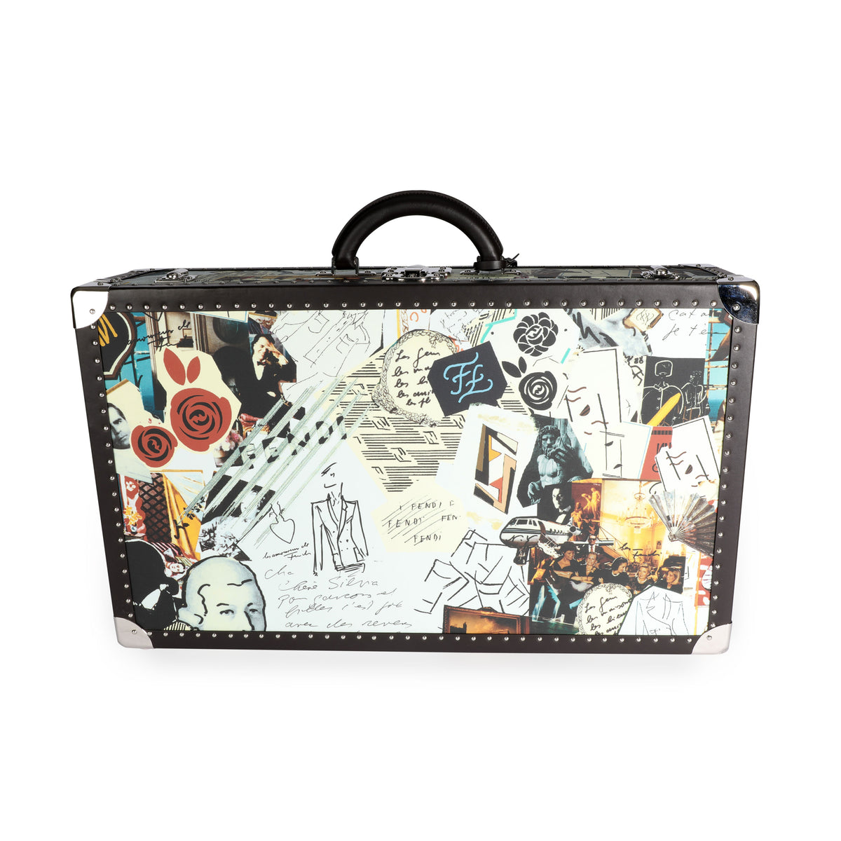 Multicolor Karl Kollage Travel Trunk