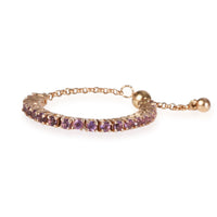 My Story Amethyst Stackable Bolo Ring in 14K Rose Gold