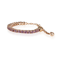 My Story Amethyst Stackable Bolo Ring in 14K Rose Gold