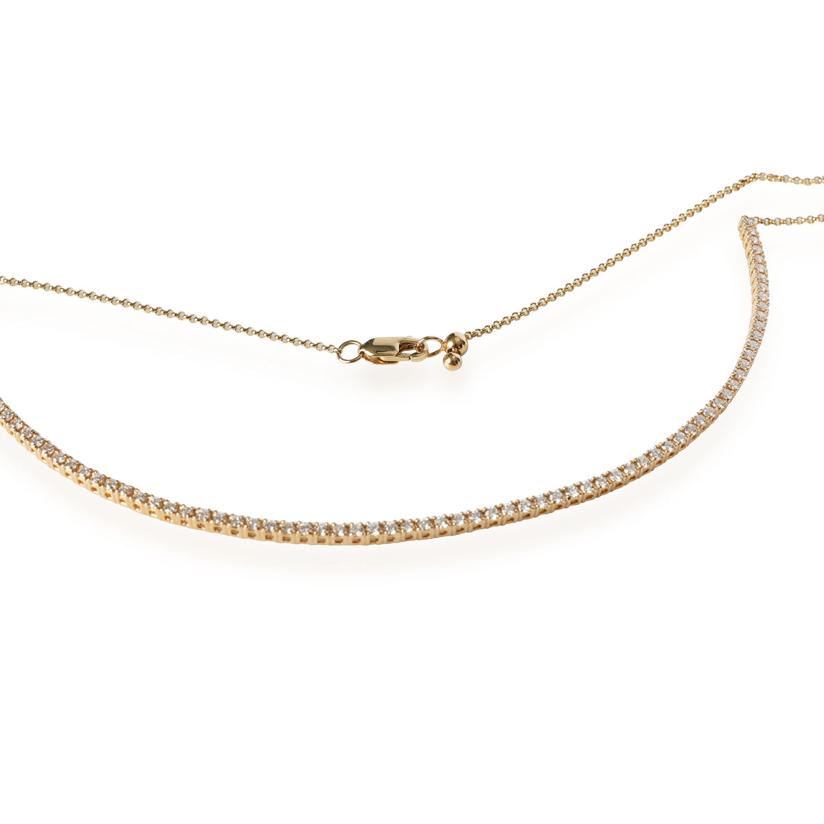 Diamond Pixie Necklace in 14K Yellow Gold 1.27 ctw