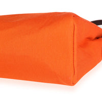 Orange & Red Toile 2-in-1 Herbag with Ébène Vache Hunter Leather