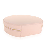 Pink Calfskin Leather Circle Bag