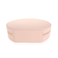 Pink Calfskin Leather Circle Bag