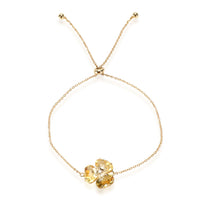 Vianna Brasil Citrine Diamond Flower Bracelet in 18K Yellow Gold