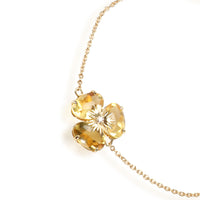 Vianna Brasil Citrine Diamond Flower Bracelet in 18K Yellow Gold