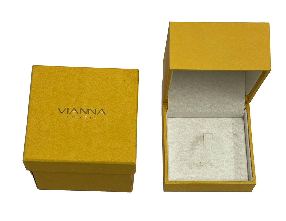 Vianna Brasil Malva Quartz  Diamond Flower Ring in 18K Rose Gold 0.02 CTW